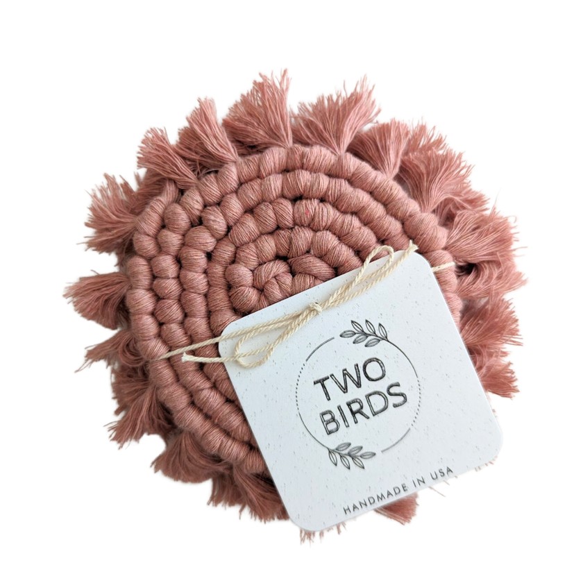 Macrame Coaster Set of 2