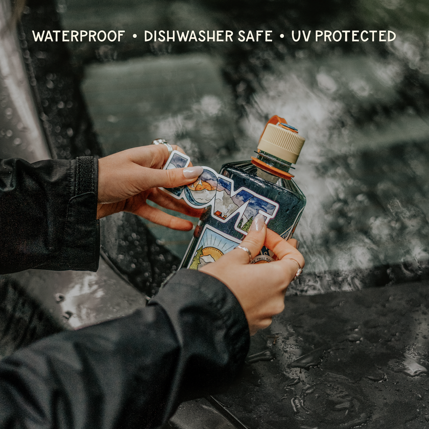 Plants, Books, Coffee Vinyl Sticker