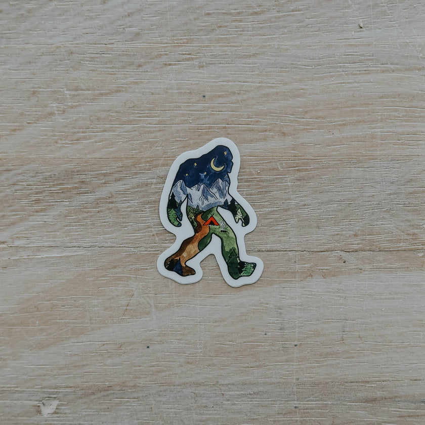 Mini Night Sasquatch Vinyl Sticker