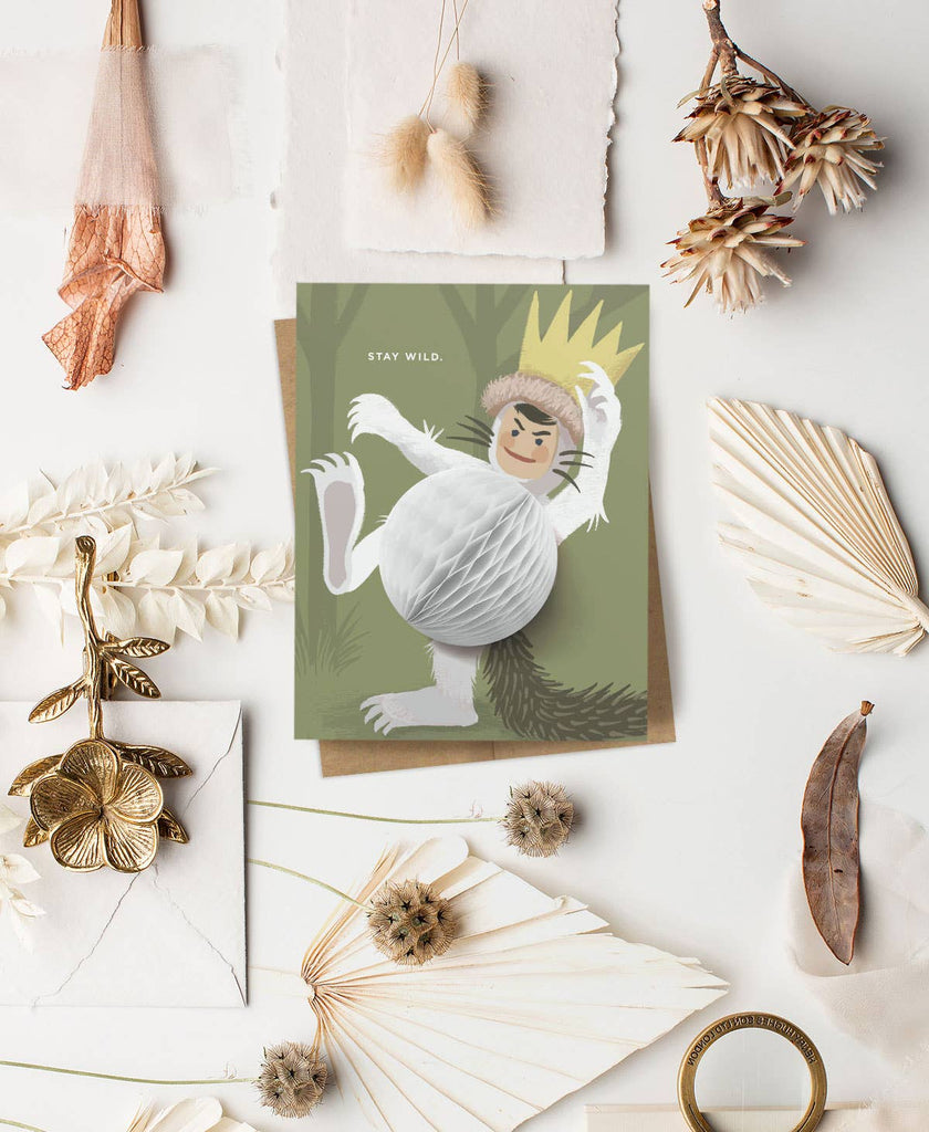 Pop-up Stay Wild Birthday Card