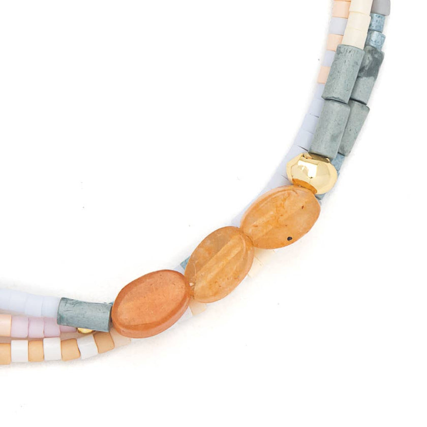 Inspiration/Red Aventurine/Gold Bracelet