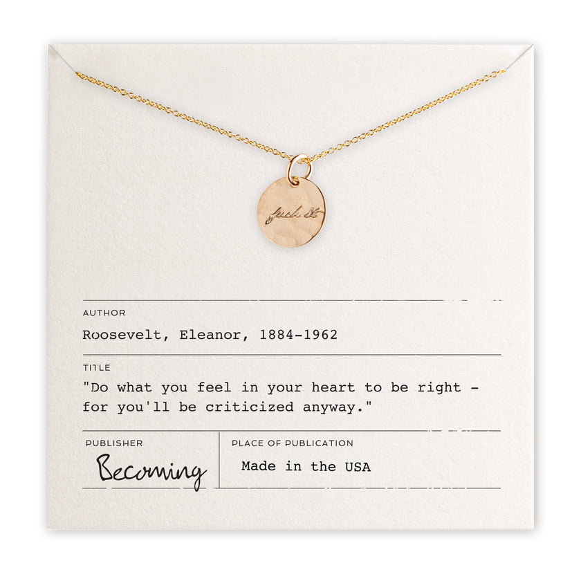 Fuck It Necklace