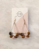 Oakwood Jasper & Rosewood - Teardrop Diffuser Earrings