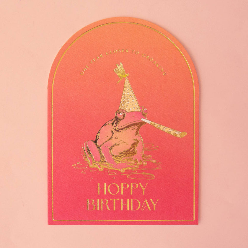 Croaking Birthday Card | Frog