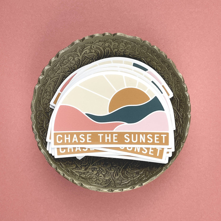 Chase The Sunset Sticker