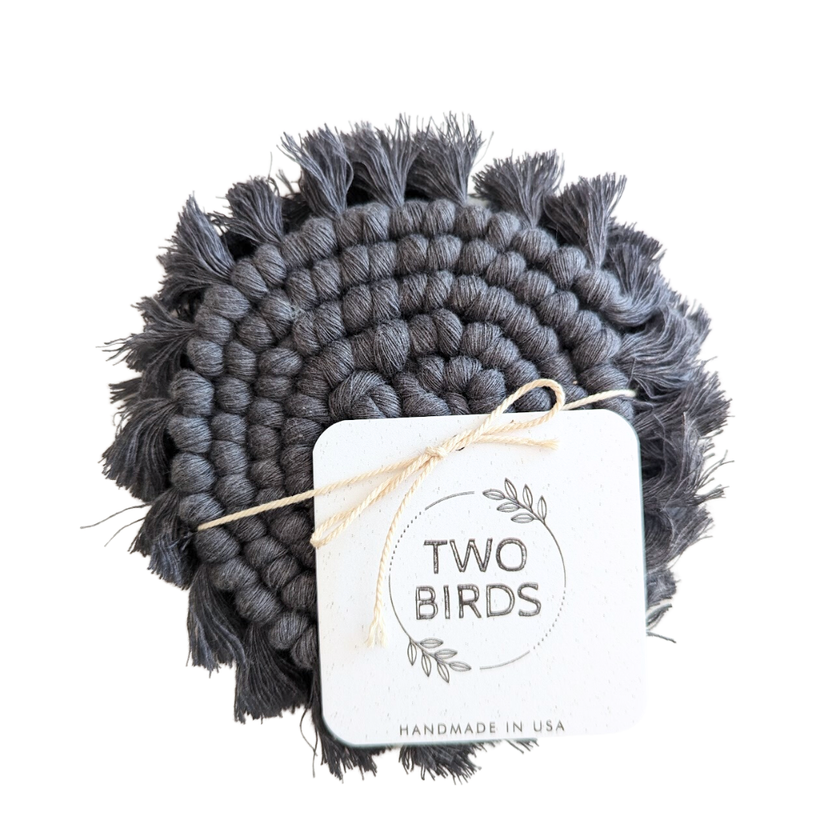 Macrame Coaster Set of 2