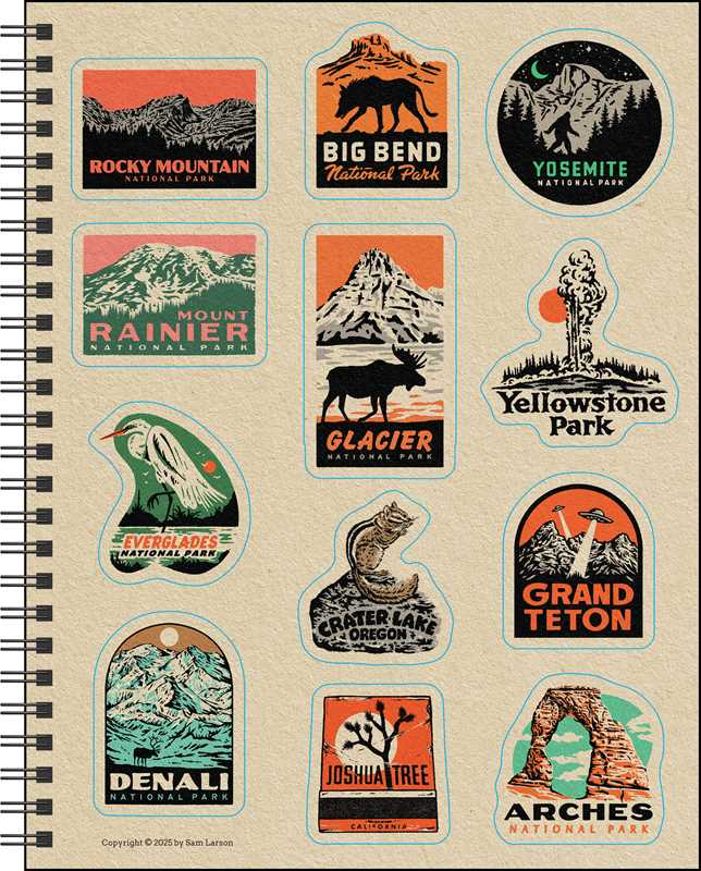 Paranormal Parks 12-Month 2026 Monthly/Weekly Planner Calendar by Sam  Larson