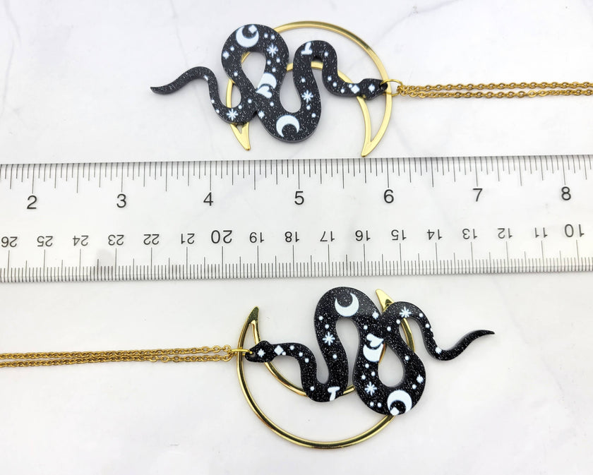 Snake Moon Necklace