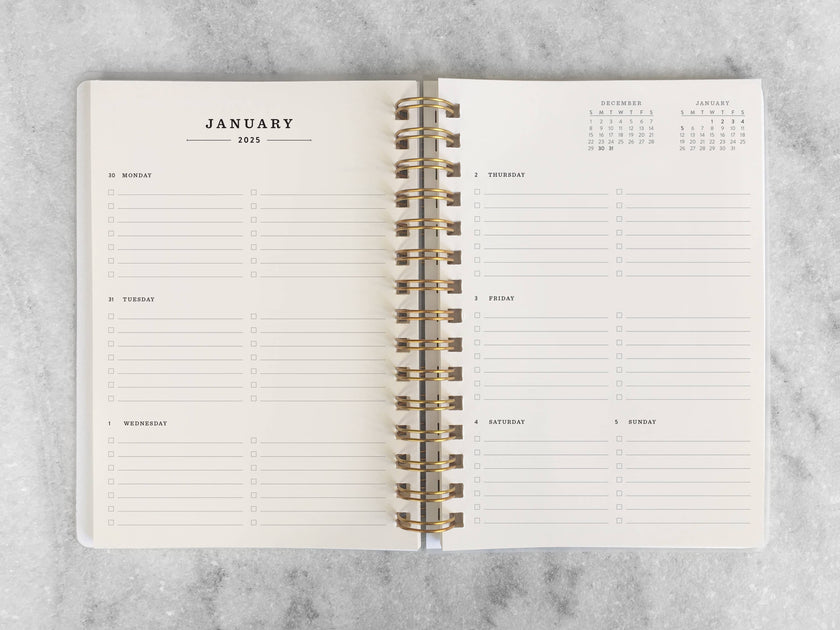 2025 Hard Cover Planner - Rust