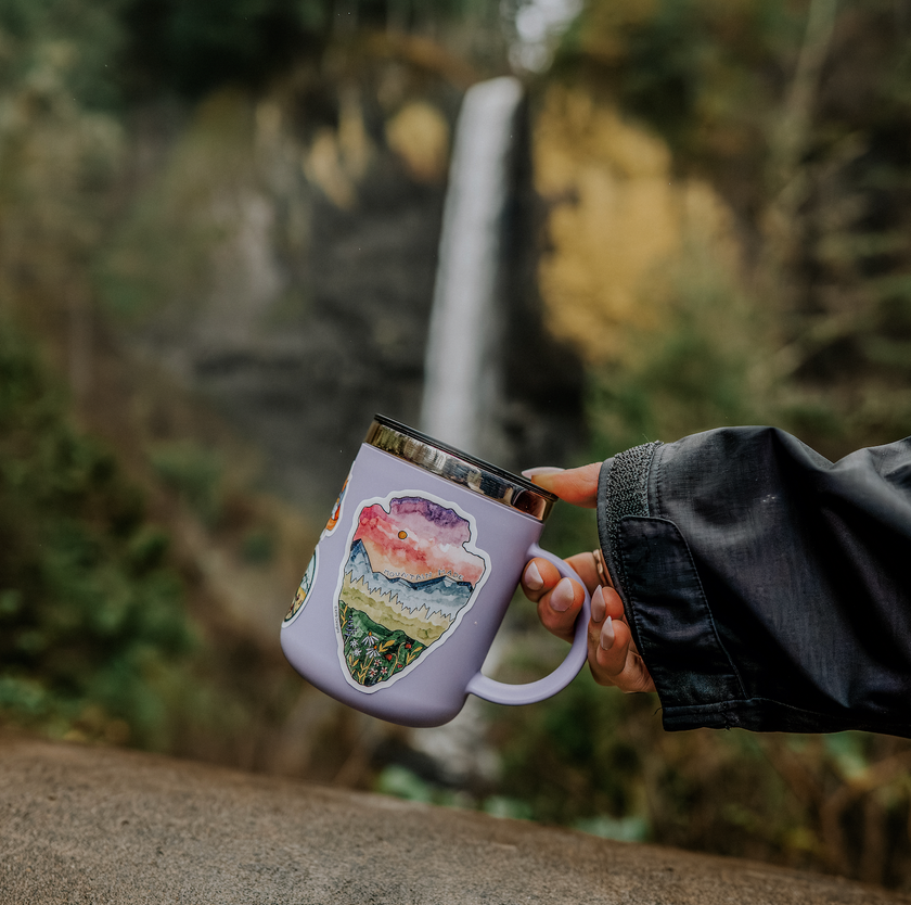 Plants, Books, Coffee Vinyl Sticker