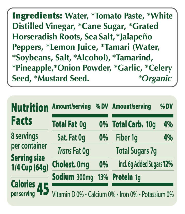 Portland Organic Cocktail Sauce 17oz