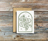 Twin Snakes Greeting Card