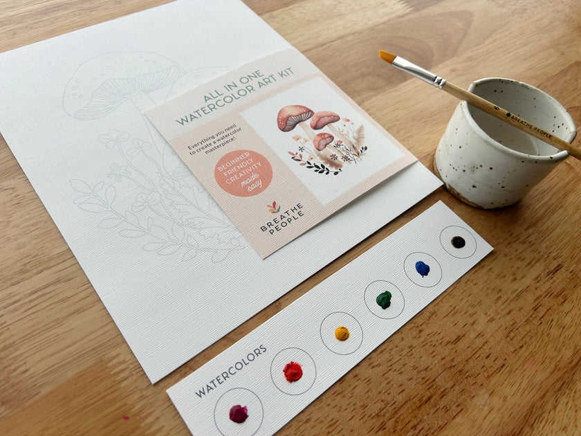 All-In-One Watercolor Kit - Mushroom Forest