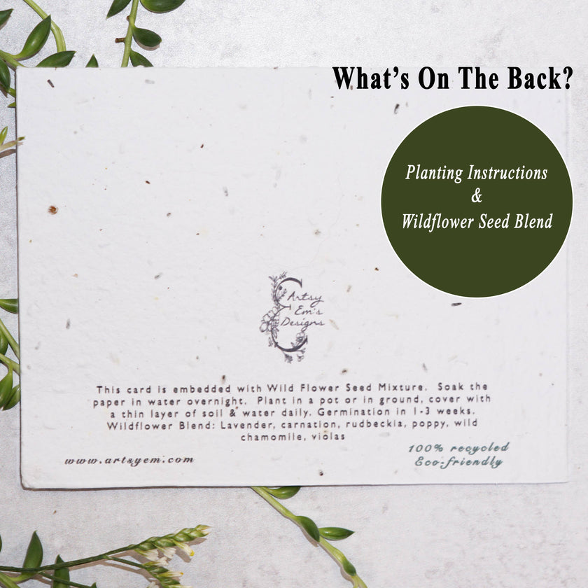 Bee-Loved Blooms - Seed Card