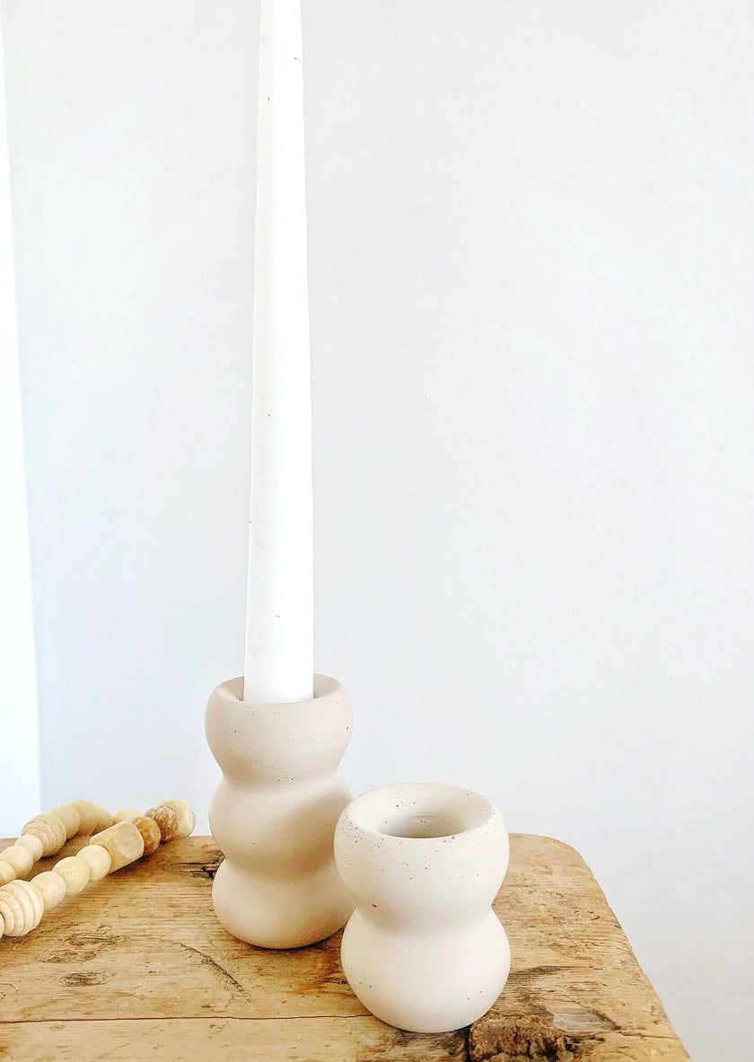 Wavy Candle Holders, Set of two