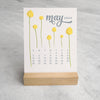 2025 Desk Calendar, Wildflower