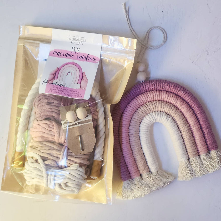DIY Macrame Rainbow Kit (Various Colors)