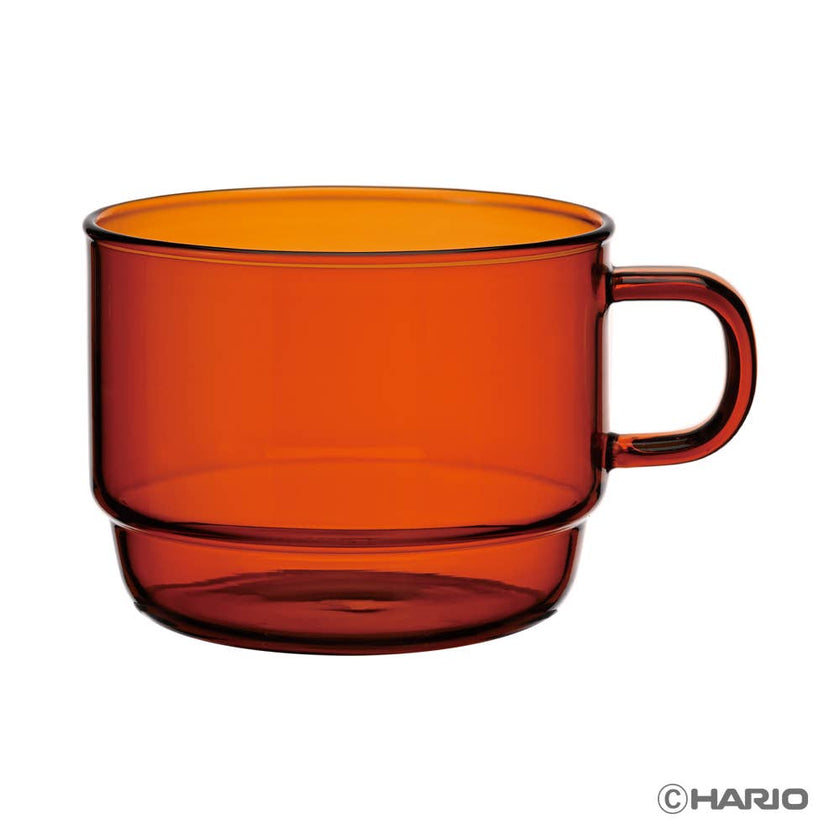 HARIO Colors Glass Stackable Mug, 300ml