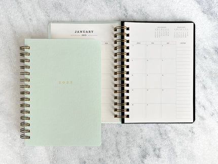 2025 Hard Cover Planner - Mint