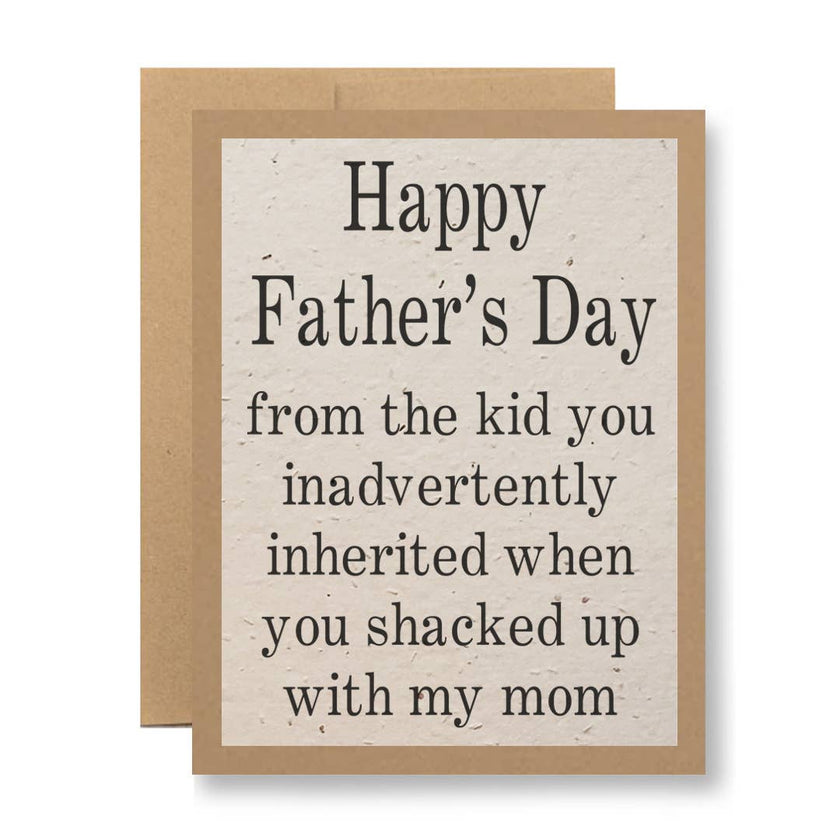 Father's Day with my mom  - Seed Paper Card