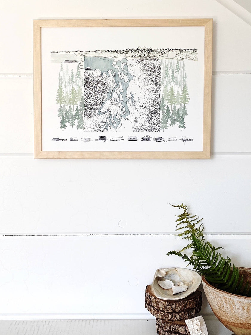 Puget Sound Life ART PRINT