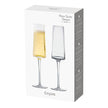 Set of 2 Empire Clear Champagne Flutes