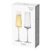 Set of 2 Empire Clear Champagne Flutes