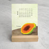 2025 Desk Calendar, Les Fruits