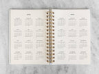 2025 Hard Cover Planner - Charcoal