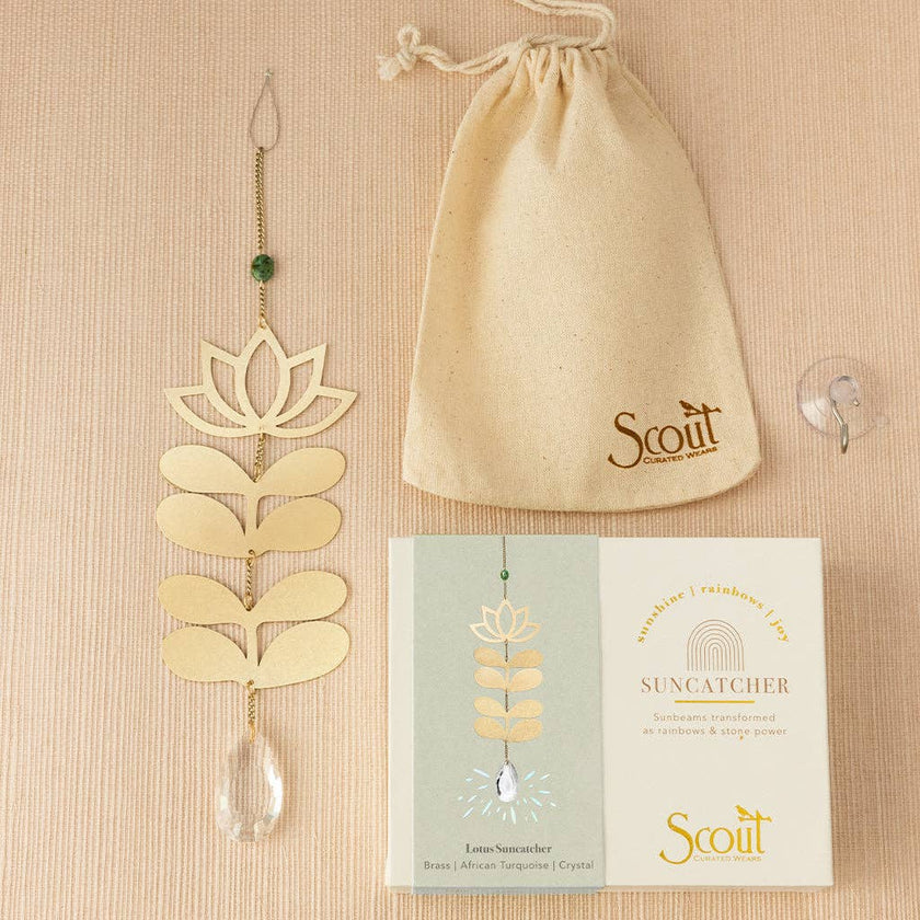 Cloud/Blue Howlite Suncatcher