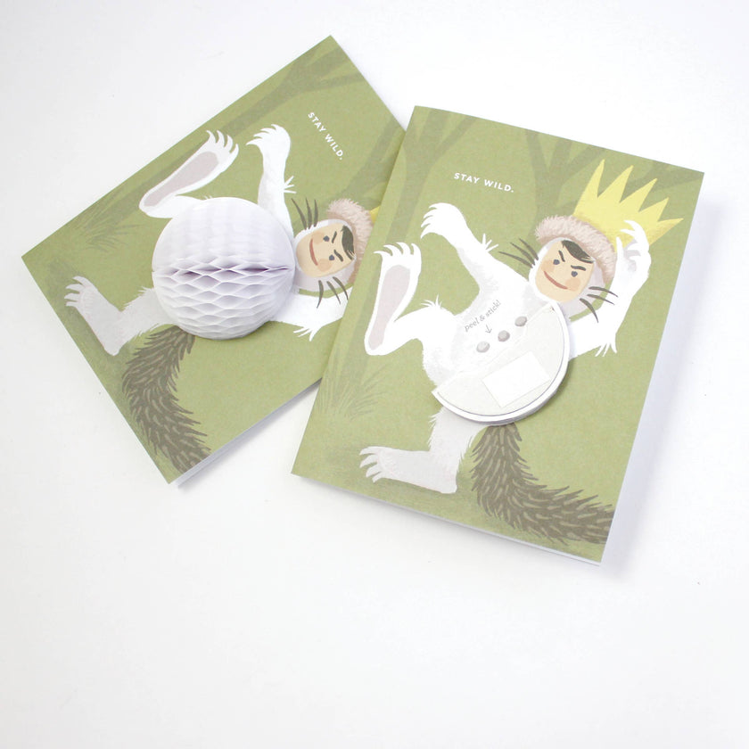 Pop-up Stay Wild Birthday Card