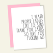 I Heard Proper Ladies Greeting Card