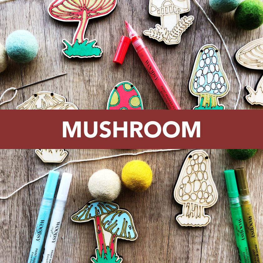 DIY Craft Kit - Mushroom Garland