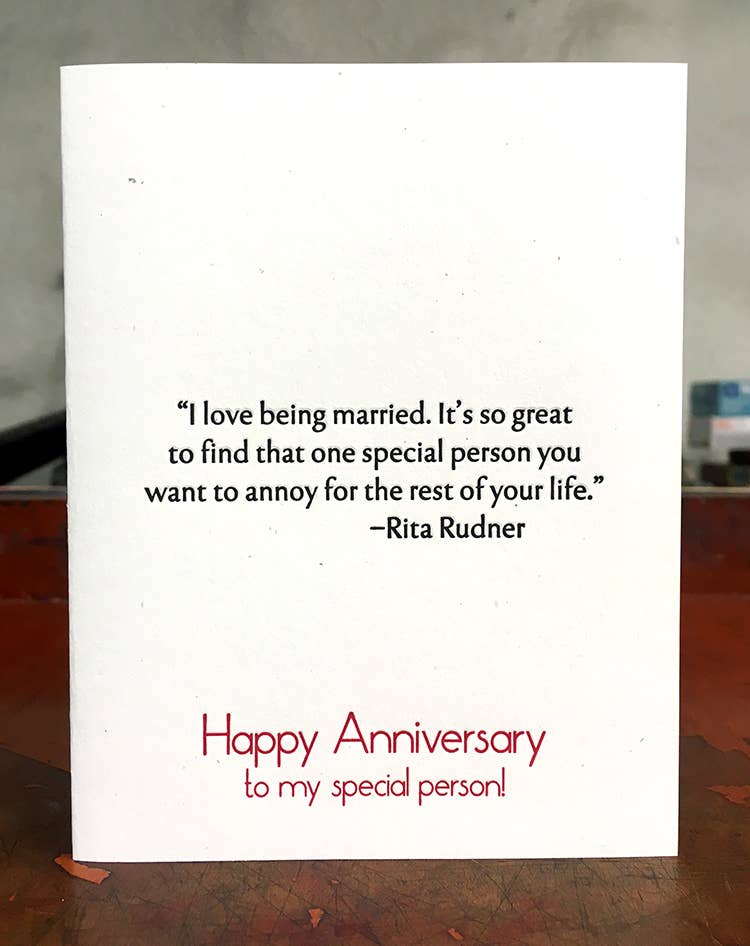 Rudner Anniversary Greeting Card
