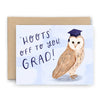 Hoots Off To You Owl Grad Card