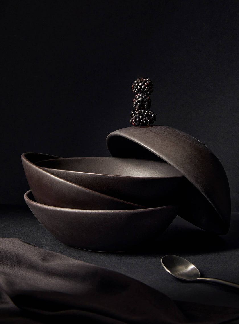 Stoneware Soup Shallow Bowl