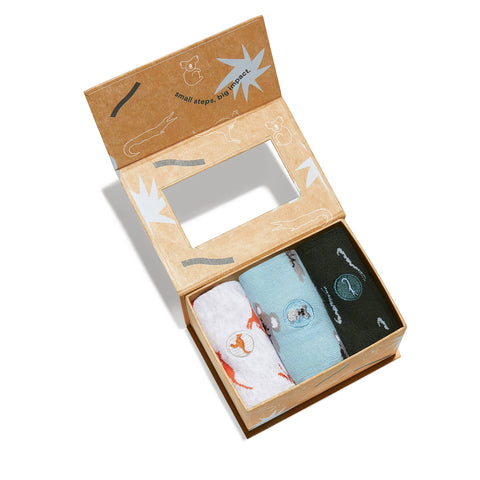 Kids Protect Animals Socks Gift Box