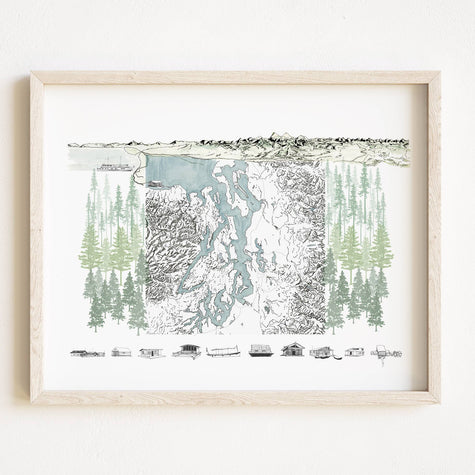 Puget Sound Life ART PRINT