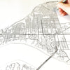 Tacoma Washington City Lines ART PRINT