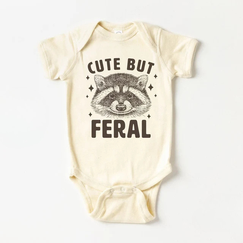 Cute But Feral Moon Long Sleeve Onesie