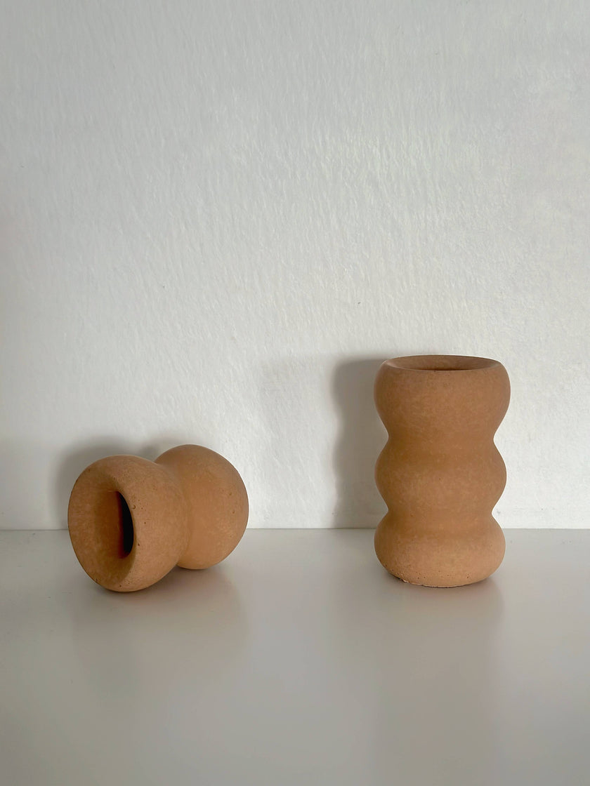 Wavy Candle Holders, Set of two