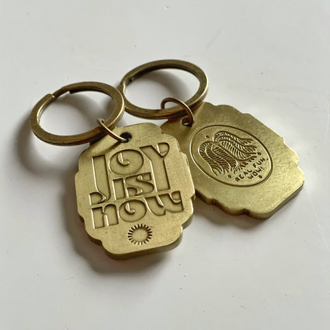 Joy Is Now Keychain
