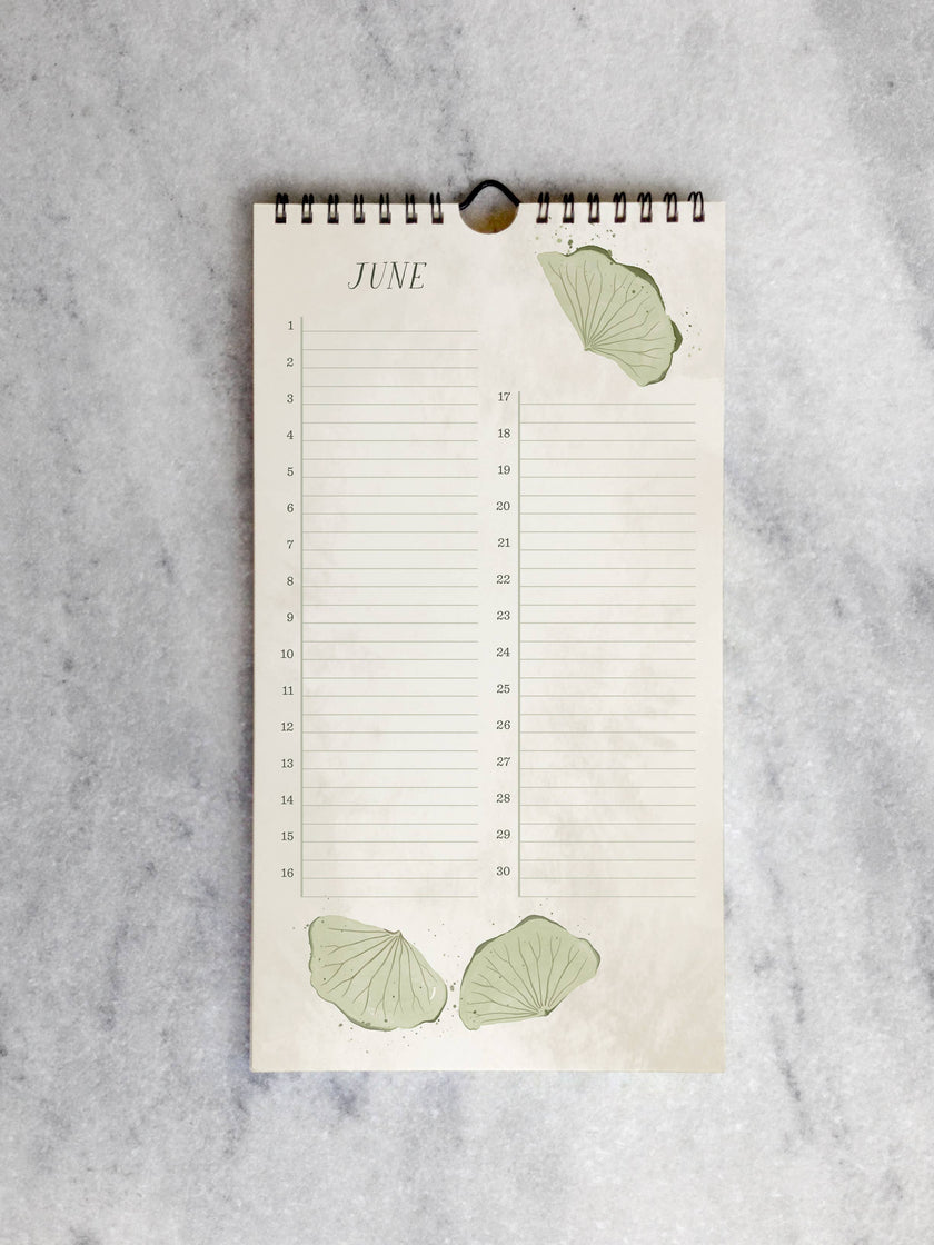 Field Flowers Celebration Calendar