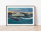 Humpback Ferries Undertow Hand Embellished Giclee Print