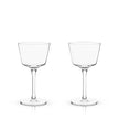 Raye™ Angled Crystal Nick & Nora Glasses - Set of 2