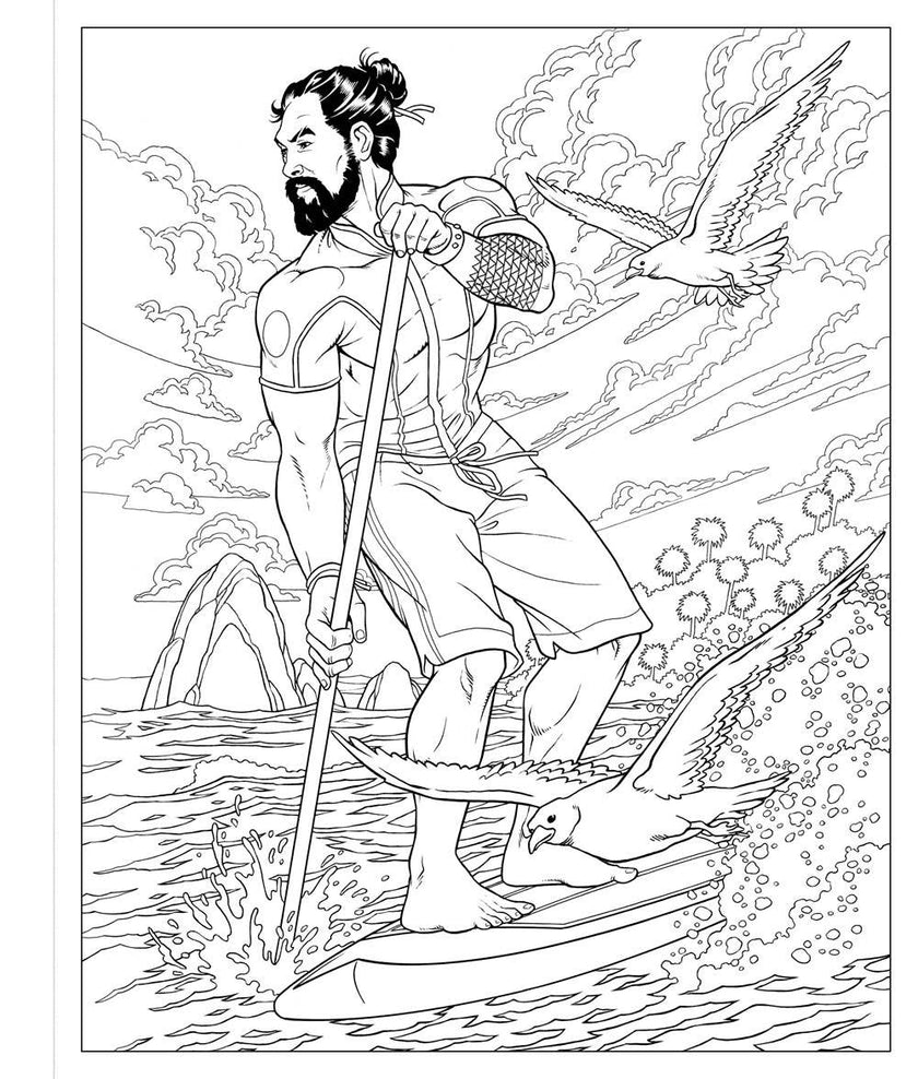 Jason Momoa: A Coloring Book of Fantasies with an Epic Dream
