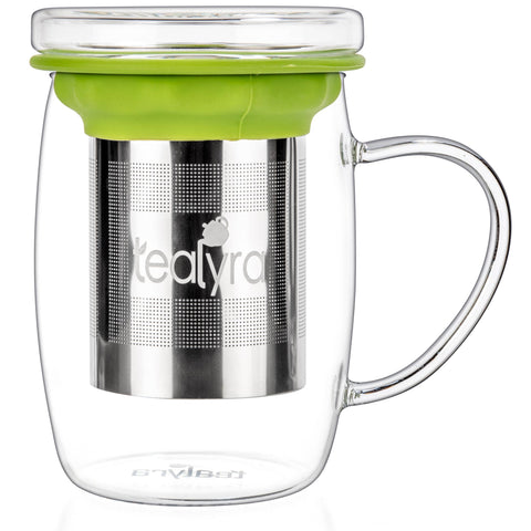 PerfecTEA Glass Cup Infuser - Perfect Tea Mug