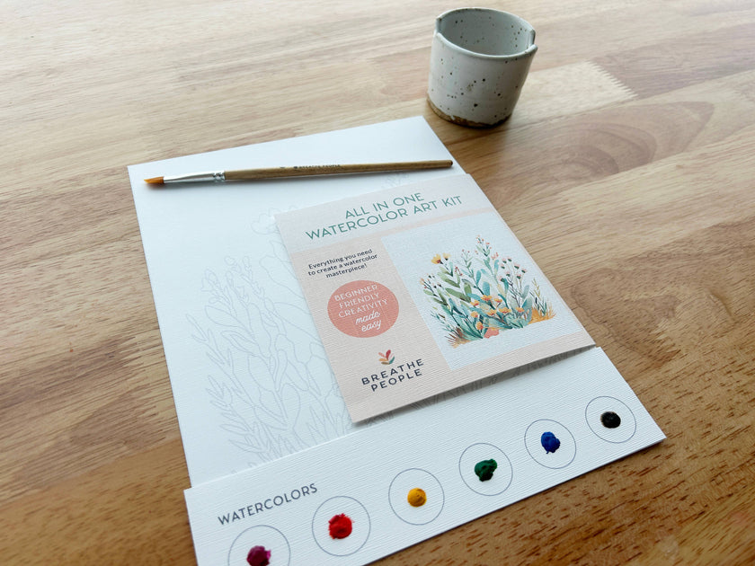 All-In-One Beginner Watercolor Kit - Desert Cactus