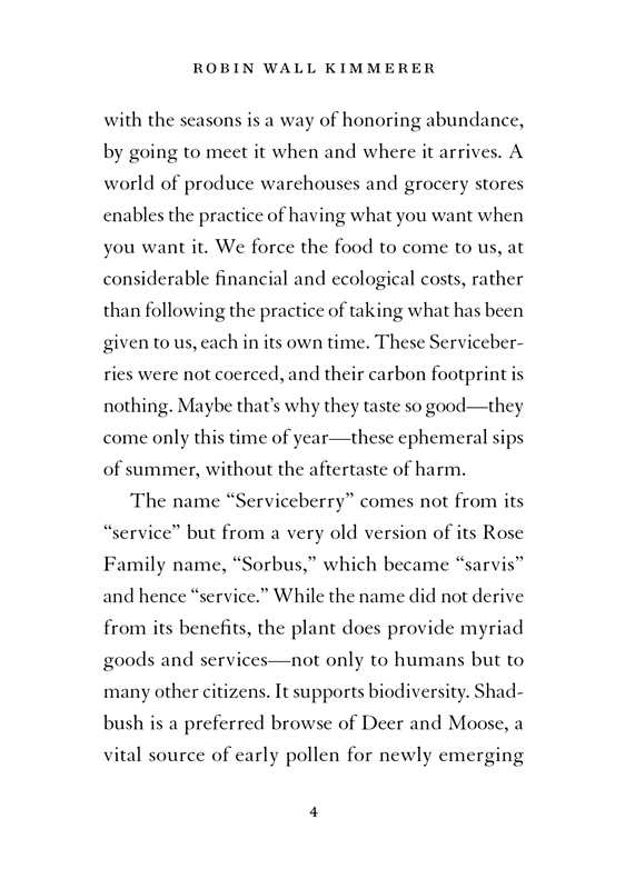 Serviceberry by Robin Wall Kimmerer