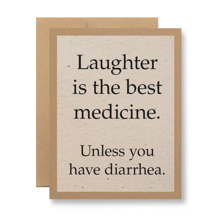 Laughter is the best - Seed Paper Card